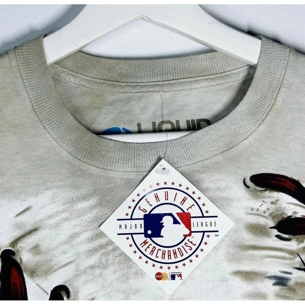 Vintage 2014 Liquid Blue MLB Baltimore Orioles Baseball AOP Tie Dye T-Shirt NWT‎